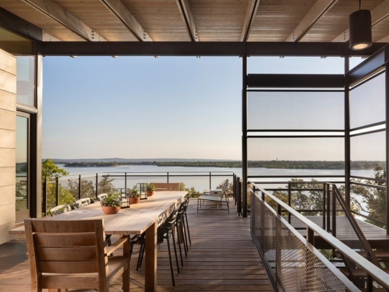 Houzz Austin home house fire tower Lake Flato architect