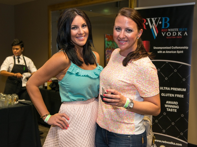 17 Janessa Young, left, and Hilary Peterson at the Crafted mixology contest at Mr. Peeples July 2014