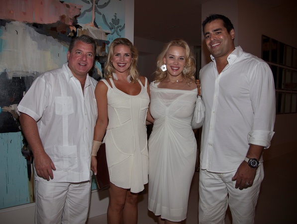 Texans White Out, Jim Lee, Amy Lee, Jenee Stefanakis, Nick Stefanakis,,  Sept. 2012