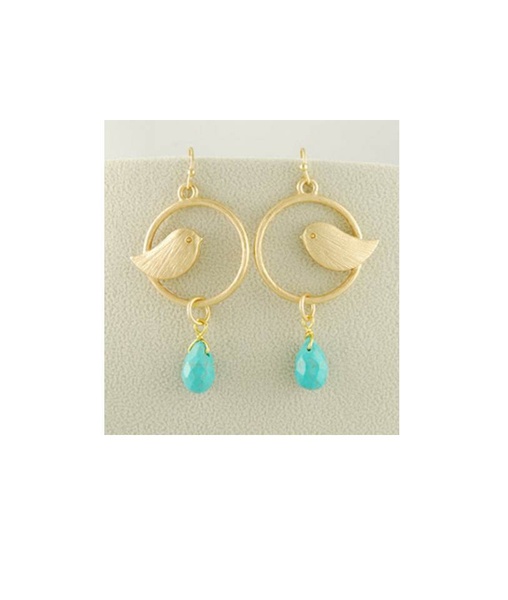 Movida Bird Turq Earrings
