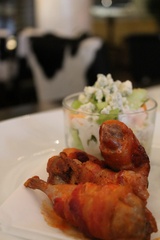 Bacon Wrapped Quail at Line & Lariat