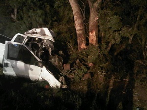 South Texas, pickup truck, crash