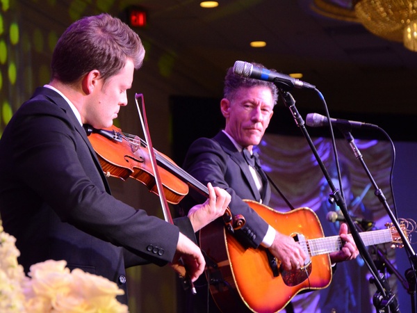 Texas Heart Institute, 50th anniversary gala, September 2012, Luke Bulla and Lyle Lovett
