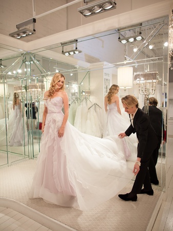 2272, Austin Scarlett trunk show at Mia Bridal, December 2012, bride