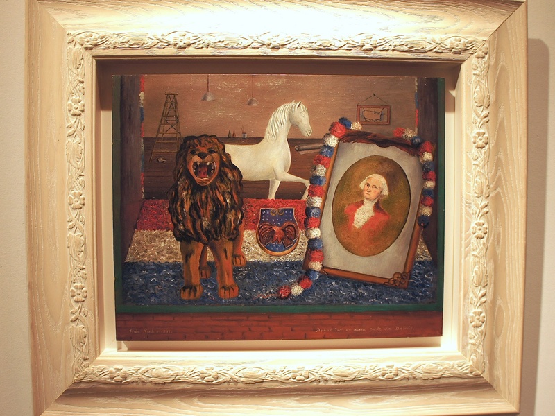 Houston Fine Arts Fair, opening night artwork, September 2012, Frida Kahlo, Display Window in a Street of Detroit, 1931, oil on sheet metal, Cernuda Art, Coral Gables