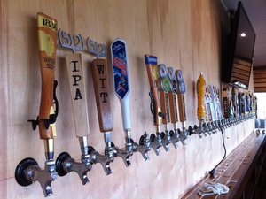 The West End, bar, beer taps