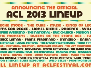 Partial lineup of 2013 ACL Fest