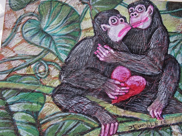 Valentine’s Day card from Stephen - “Monkey Business.”