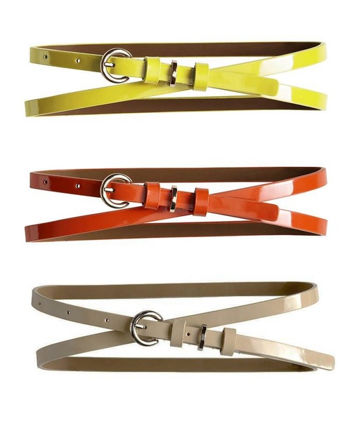 Banana Republic Patent Skinny Belt