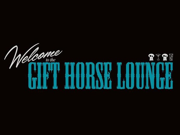 Gift Horse Lounge, Moon Tower Inn Houston, logo