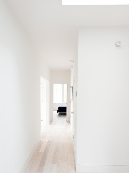 25th Street row houses, January 2013, hall, hallway