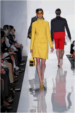 Michael Kors, spring 2013, yellow skirt and jacket