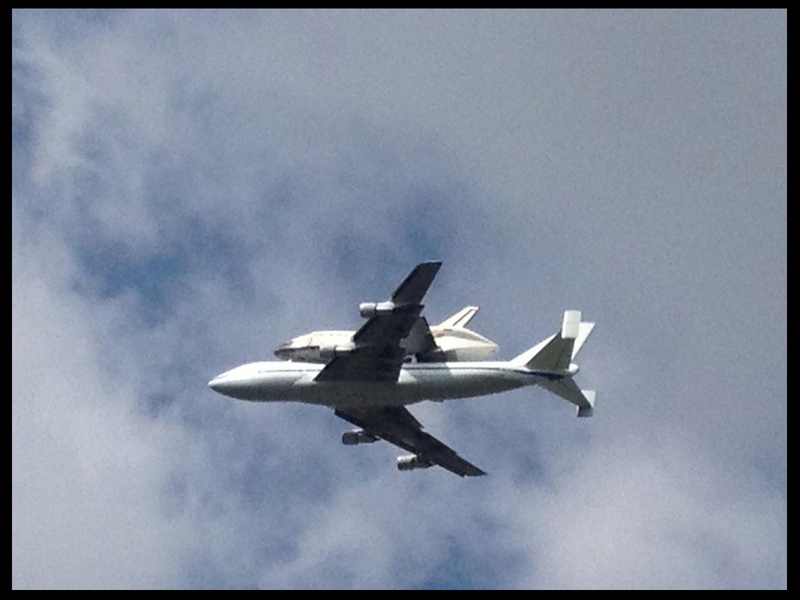 Space Shuttle Endeavour, Krist Samaritan Center, flyover, September 2012