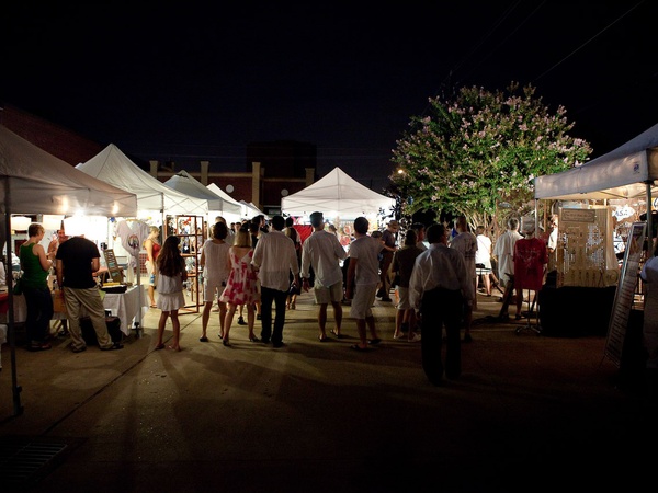 White Linen  Night, First Saturday Art Market, the Heights