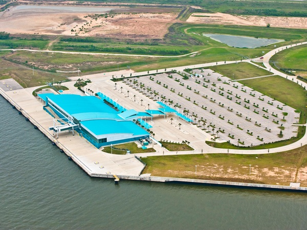 Port of Houston, terminal, aerial, November 2012