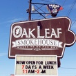 Oak Leaf Smokehouse, February 2013, sign