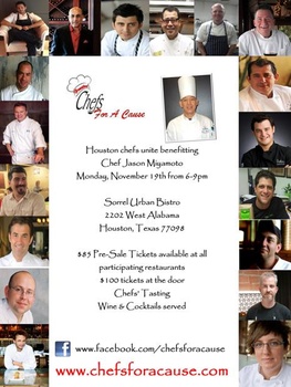 "Chefs For A Cause" benefiting chef Jason Miyamoto