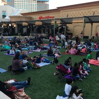 Family movie night at Memorial City Square