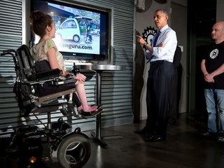 Stacy Zoern meeting with President Obama