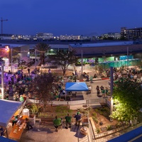 Rock Rose district street The Domain phase three Northside aerial event 2016