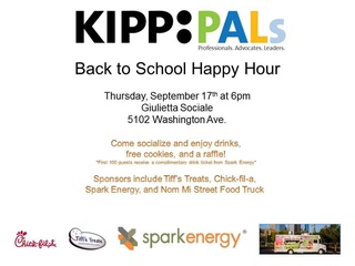 KIPP PALs Back to School Happy Hour
