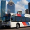 METRO, bus, downtown, skyline, Houston, November 2012