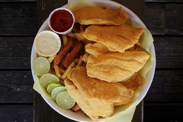 Fried fish at Hook, Line & Sinker restaurant in Dallas