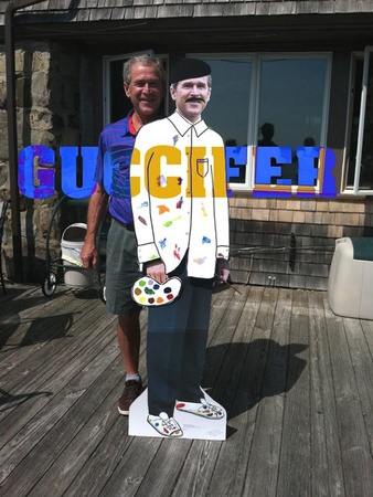 George Bush, email hacked, February 2013, artist