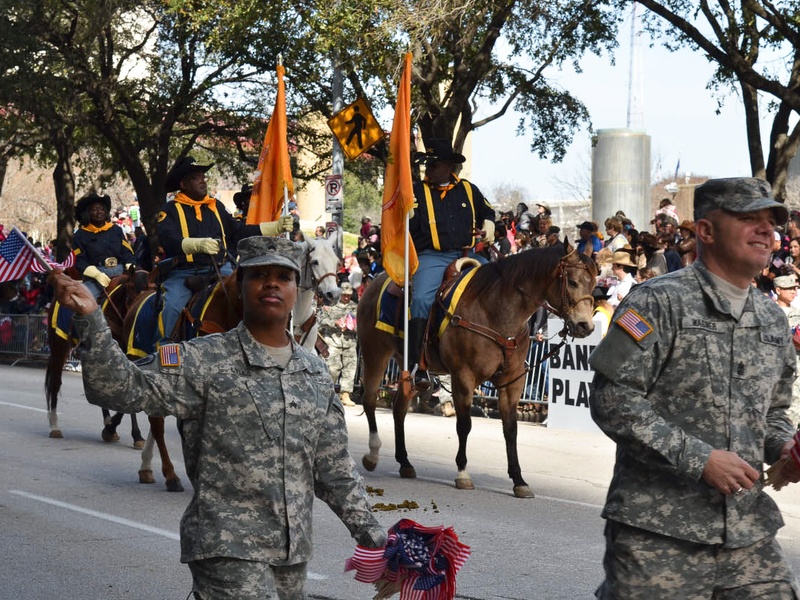 0939, RodeoHouston, Downtown Parade, barbecue cookoff, Armed Forces Appreciation, February 2013