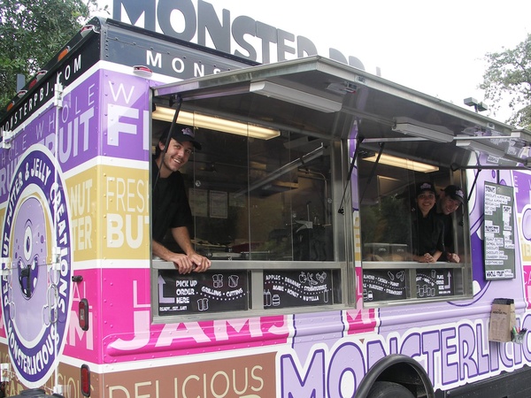 Monster PBJ, food truck, peanut butter and jelly