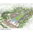 Centennial Gardens at Hermann Park, rendering, aerial, November 2012