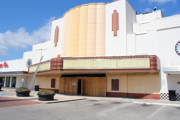 News_Alabama Theater_Front Construction_May 2012
