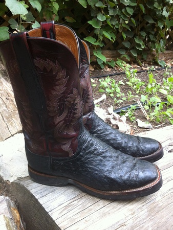 Marene, chef shoes, Randy Evans, cowboy boots, October 2012