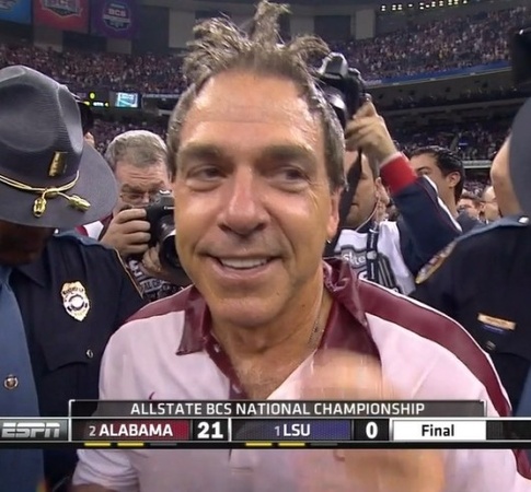 Nick Saban hair