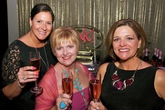Komen pink party 1.	Tania Leskovar-Owens, Deb Davis Groves, Christy Casey-Moore