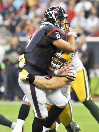 Matt Schaub Packers swarmed