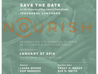 UTHealth School of Public Health Nourish Luncheon 2016