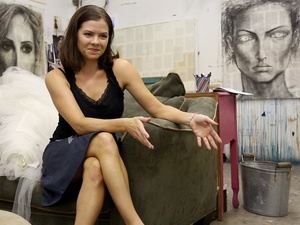 Joel, Kelley Devine, body casting, August 2012