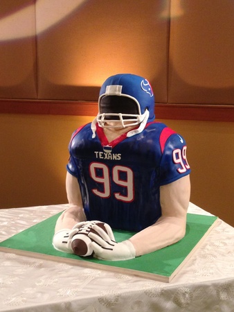 J.J. Watt, wedding cake, February 2013