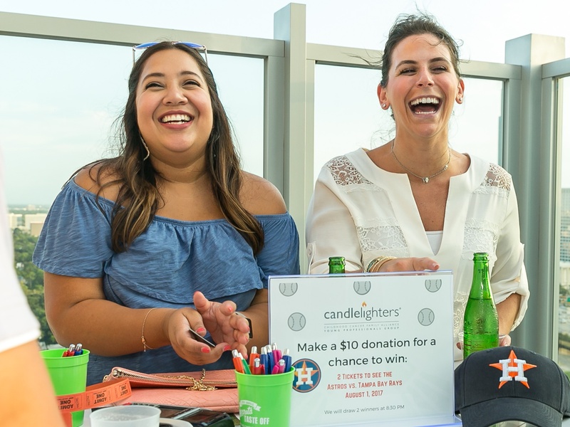 Roxie Gomez, Brittnie Canahuat from Candlighters at CultureMap Country Club Social