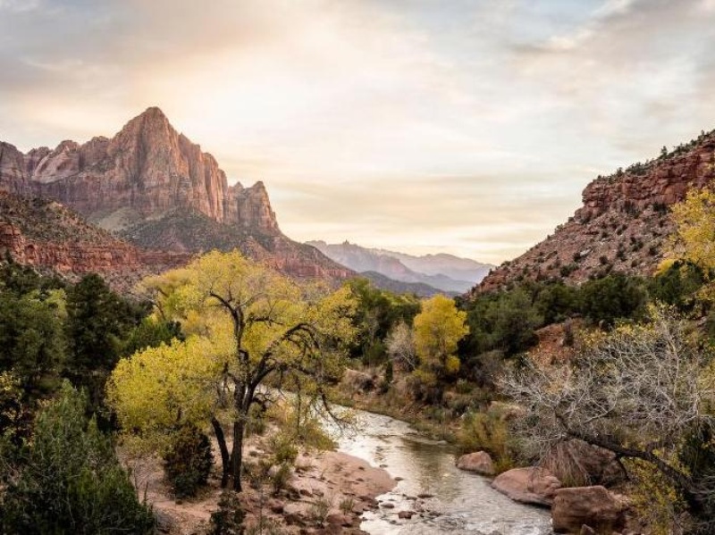 best fall travel destinations per National Geographic, September 2017, Zion National Park Utah
