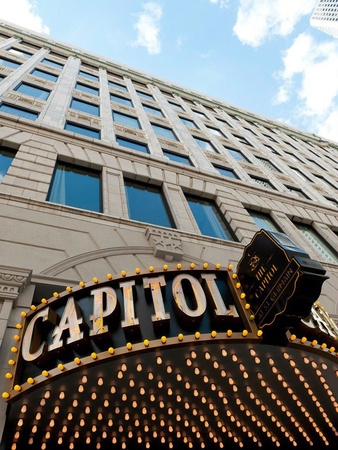 The Capitol at St. Germain, exterior, sign