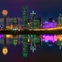Dallas skyline at night