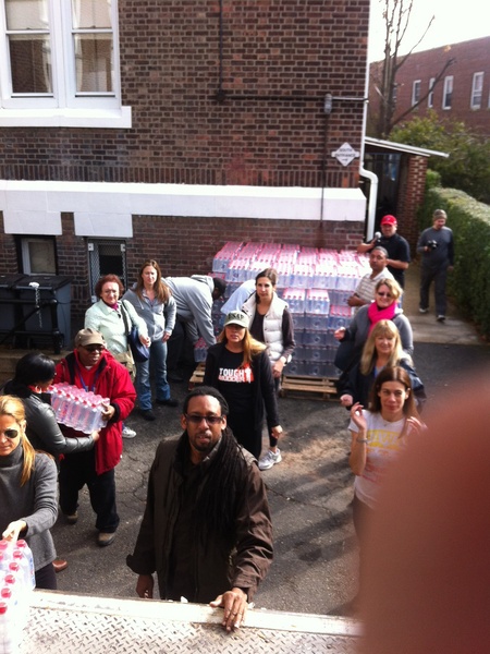 14, I Am Waters Disaster Relief, Superstorm Sandy, Elena Davis, November 2012, Far Rockaway unload