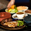 Molina's, fajitas, beans, tortillas