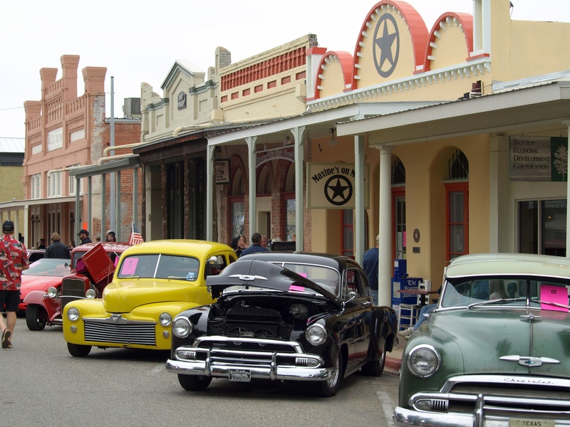 Main Street in Bastrop -- Classic Cars