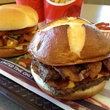 Wendy's pretzel bacon cheeseburger