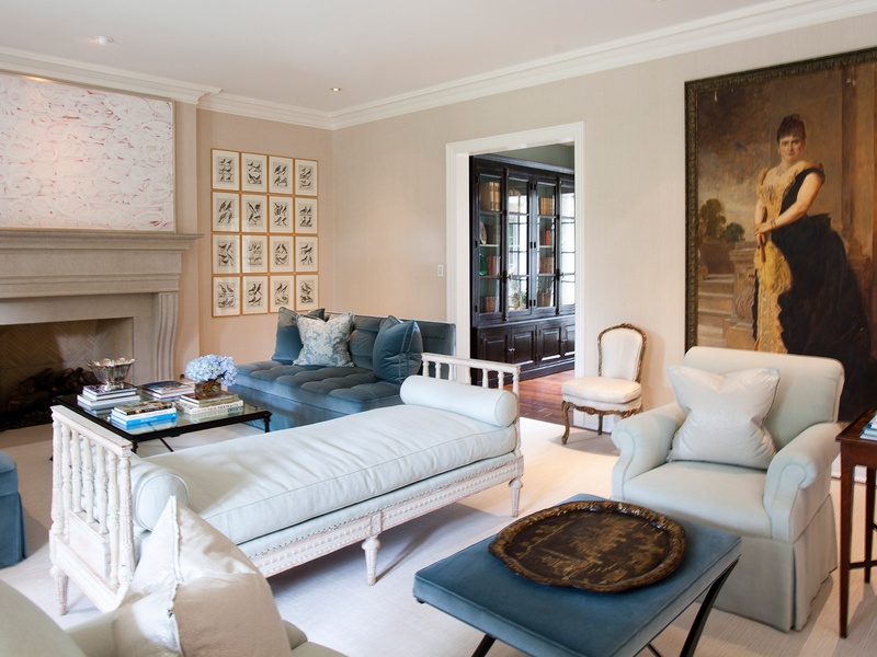 Laura Singleton, interior design, October 2012, large painting