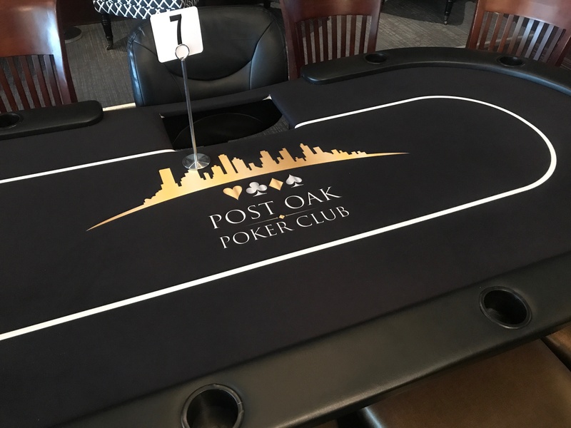 Post Oak Poker Room table