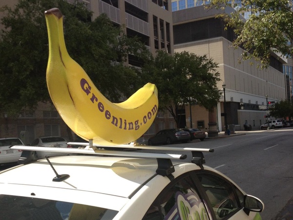 Greenling Houston, delivery car, groceries, January 2013